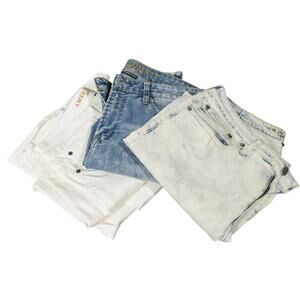 Lot of 3 American Eagle Jeans Pants Size 34 x 30 Factory Distressed